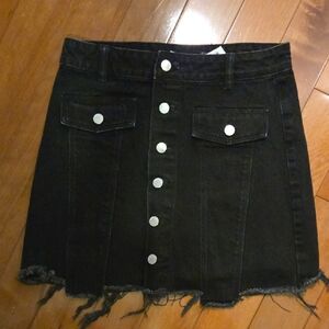 Zara Black A-line Mini Skirt Casual